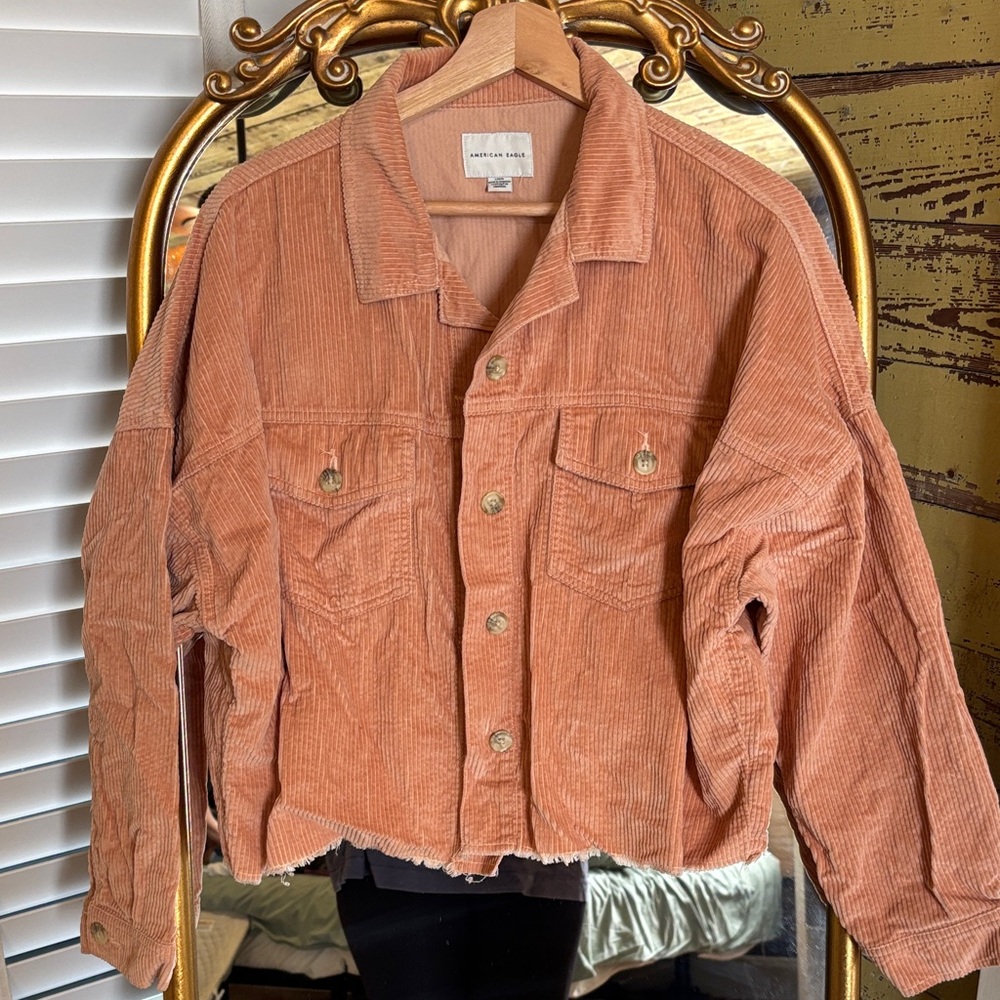American eagle Corduroy Button-Up Jacket